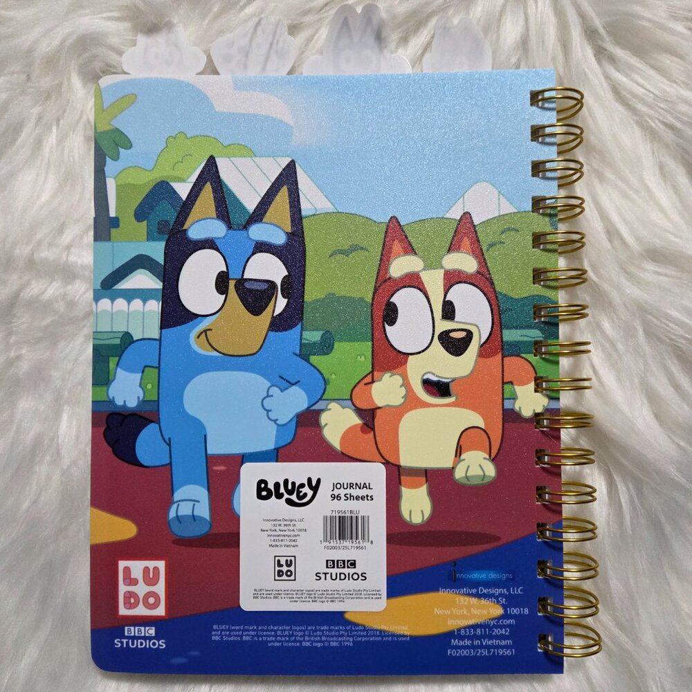 Bluey Tabbed Spiral Notebook - Picture 2 of 8